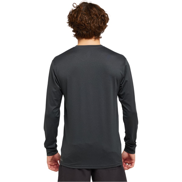 2026 Rip Curl Hommes Gilet à Manches Longues En Lycra Stack UPF 166MRV - Black Marle